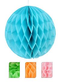 Набор подвесных бумажных шаров (3 штуки), разные цвета, 10 см, Koopman International