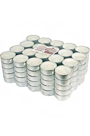 Чайные свечи, белые, 3.8х1.6 (упаковка 100 шт.), Омский Свечной