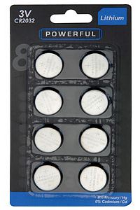 Батарейки CR2032 (упаковка 8 шт.), Koopman International