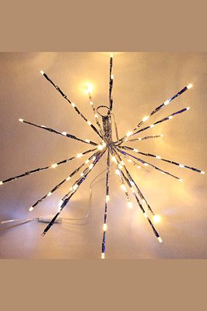 Светодиодное украшение ЁЖ, 20 лучей, 80 теплых белых LED ламп, 40 см, уличное, SNOWHOUSE