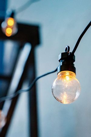 Гирлянда из лампочек ХОРОВОД ОГНЕЙ, 20 экстра-тёплых белых LED-ламп, 9.5+5 м, коннектор, черный провод, уличная, Kaemingk (Lumineo)