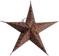 Набор бумажных звёзд ЦВЕТОВОЙ НЮАНС, коричневые, 18 см (упаковка 5 шт.), Koopman International
