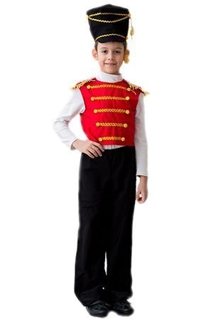 Карнавальный костюм ГУСАР, на рост 140-152 см, 8-10 лет, Бока