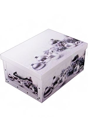 Коробка для хранения ёлочных игрушек НОВОГОДНИЕ МОТИВЫ, 50х24х39 см, разные модели, Koopman International