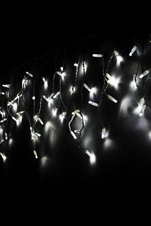Светодиодная гирлянда БАХРОМА ICICLE RUBI, 190 холодных белых LED-огней, 5х0.5+1.5 м, коннектор, белый каучук, уличная, SNOWHOUSE