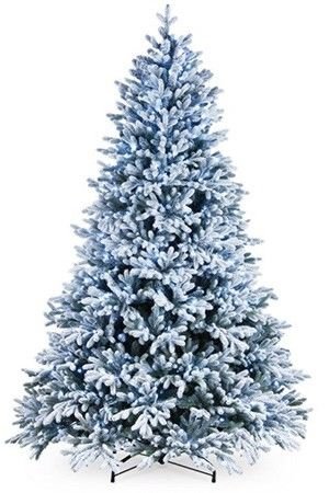 Искусственная ель ГАМИЛЬТОН (литая хвоя PE+PVC), заснеженная, 350 холодных белых LED-огней, 183 см, National Tree Company