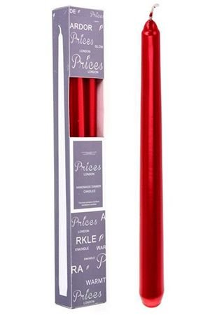 Свечи столовые РОМАНТИКА, красные, 2.15х25 см (упаковка 2 шт.), Koopman International
