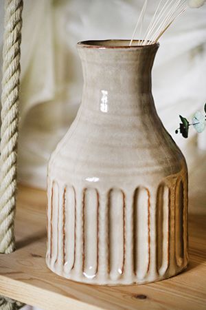 Ваза-бутыль МЕРЕНГОС, керамика, 20 см, Edelman