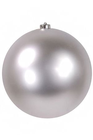Пластиковый шар матовый, цвет: серебряный, 200 мм, Kaemingk