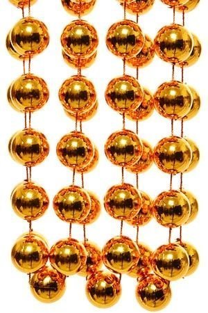 БУСЫ пластиковые ГИГАНТ, цвет: насыщенно-золотой, 20 мм, 2,7 м, Kaemingk