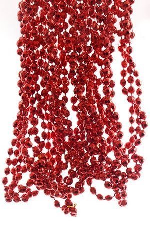 БУСЫ пластиковые БРИЛЛИАНТОВАЯ РОССЫПЬ, 2,7 м, цвет: красный, Kaemingk