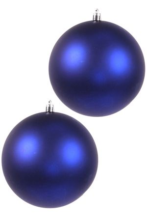 Набор однотонных пластиковых шаров матовых, цвет: синий, 120 мм, упаковка 2 шт., Ели PENERI