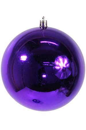 Пластиковый шар глянцевый, цвет: фиолетовый, 150 мм, Ели PENERI