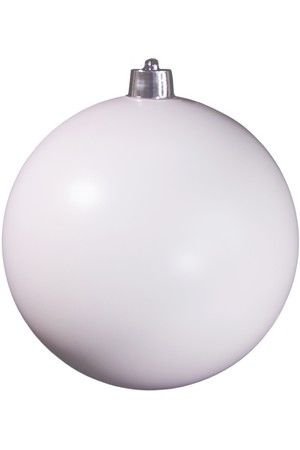 Пластиковый шар глянцевый, цвет: белый, 300 мм, Ели PENERI