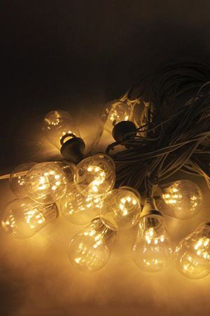 Гирлянда-бахрома из лампочек Ламполайт, 10х0.2 м, 20 ламп, теплый белый, коннектор, белый провод, уличная, Rich LED