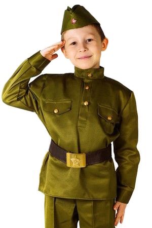 Детская военная форма СОЛДАТ Люкс, на рост 140-152, 8-10 лет, Бока