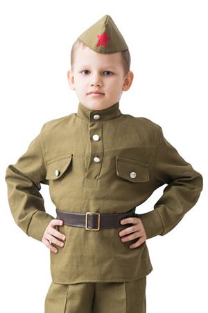 Детская военная форма СОЛДАТ, на рост 104-116, 3-5 лет, Бока