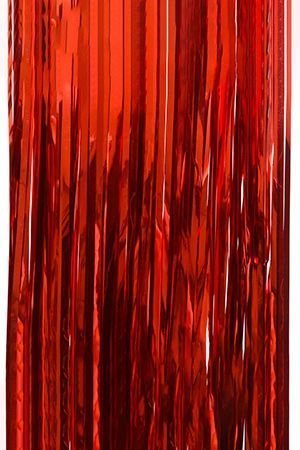 Дождик ёлочный ПРАЗДНИЧНОЕ СИЯНИЕ, красный, 90х200 см, Kaemingk