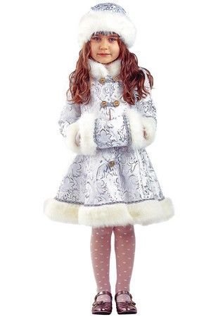 Карнавальный костюм снегурочки Хрустальная, рост 122 см, Батик