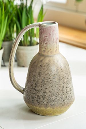 Керамическая ваза ТРОЙЯНА, бежевая, 20 см, Edelman