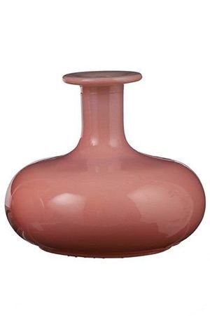 Декоративная стеклянная вазочка АЛХИМИЯ, розовая, прозрачная, 12х14 см, разные модели, Edelman