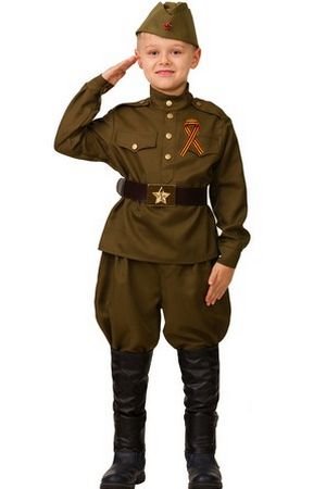Детская военная форма Солдат, размер 140-68, Батик