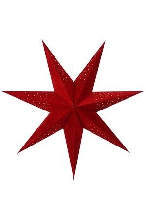 Подвесная бумажная звезда ИЗАРРА, красная, 75 см, Edelman