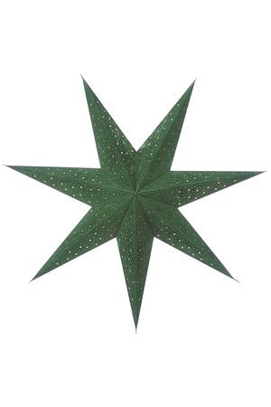 Подвесная бумажная звезда ИЗАРРА, зелёная, 75 см, Edelman
