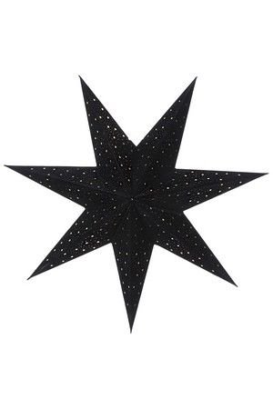 Подвесная бумажная звезда ИЗАРРА, чёрная, 45 см, Edelman
