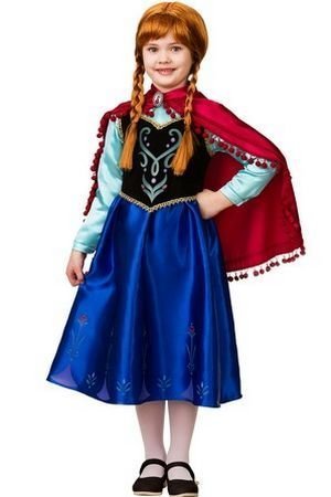 Карнавальный костюм Анна - Холодное Сердце, размер 128-64, Батик