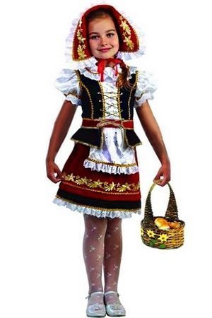 Карнавальный костюм Красная Шапочка, размер 134-68, Батик