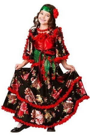 Карнавальный костюм Цыганка Аза, размер 116-60, Батик
