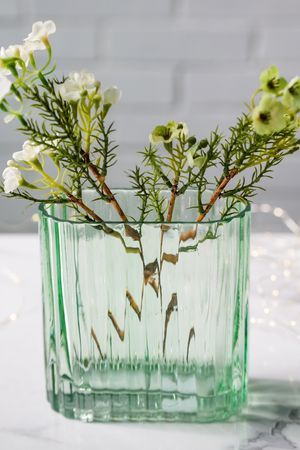 Набор стеклянных ваз ТУЛЬПЕ, зелёный, 14х7х14 см и 18х9х18 см, Boltze