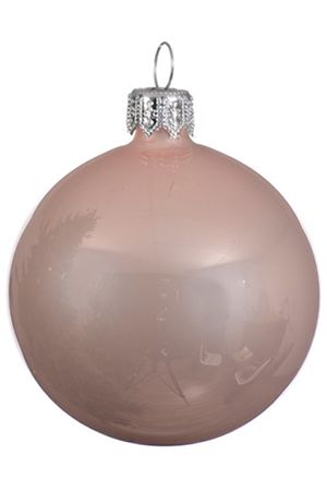 Елочный шар ROYAL CLASSIC стеклянный, эмалевый, цвет: нежно-розовый, 150 мм, Kaemingk