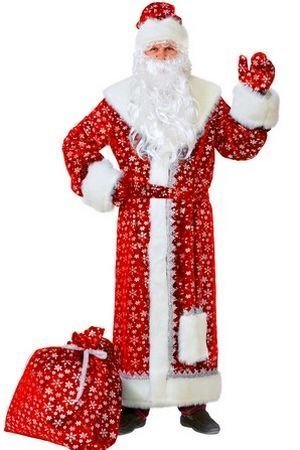 Как украсить костюм Деда Мороза и Снегурочки мехом, орнамент и узоры?