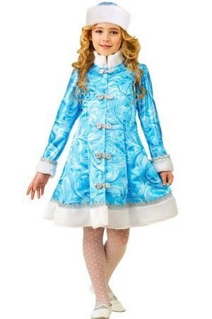 Карнавальный костюм Снегурочка Сказочная, рост 146 см, Батик