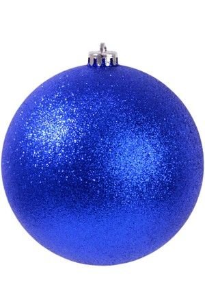 Пластиковый шар глиттерный, цвет: синий, 150 мм, Ели PENERI