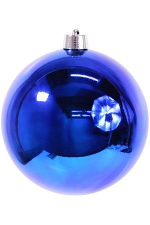 Пластиковый шар глянцевый, цвет: синий, 400 мм, Ели PENERI