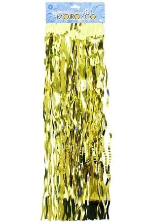 Дождик ЗАНАВЕС ВОЛНИСТЫЙ, 150х50 см, цвет - золотой, MOROZCO