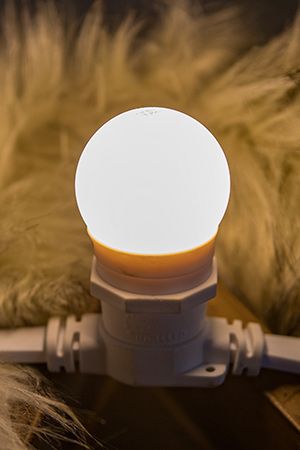Светодиодная лампа для Белт-лайта, теплая белая, d-45 мм, 2 Вт, цоколь Е27, Rich LED
