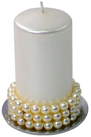 Мини-венок для свечи и декорирования ЖЕМЧУЖНАЯ ЭЛЕГАНТНОСТЬ, эластичный, 5-7 см, Swerox