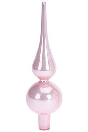 Верхушка для ёлки РОМАНТИЧНАЯ КЛАССИКА, розовая, стекло, 20 см, Koopman International