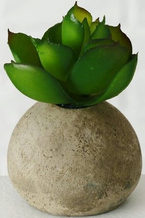 Искусственное растение КРОШКА СУККУЛЕНТ в горшке (Эхеверия), пластик, 7 см, Boltze