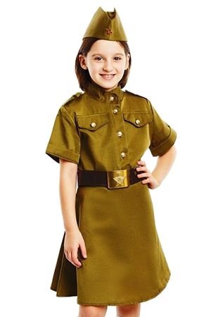 Детская военная форма для девочки ВОВ лайт-люкс, на рост 89-92 см, 1-2 года, Бока