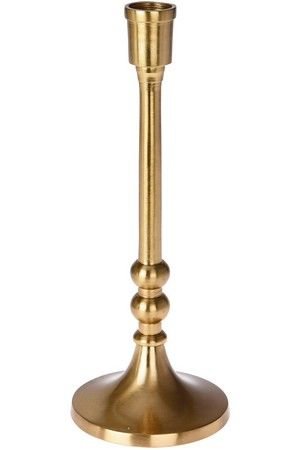 Высокий подсвечник НОБИЛЕ - Римская Коллекция, на 1 свечу, золотой, 23 см, Koopman International