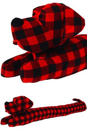 Защитная подушка от сквозняка КЛЕТЧАТЫЙ ПЁС, текстиль, 90 см, Koopman International