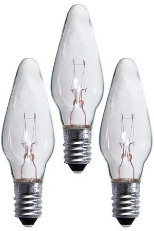 Запасные прозрачные лампы для светильников PAINT SNOW, цоколь Е10, 55 V, 3 шт., STAR trading