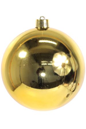 Пластиковый шар глянцевый, цвет: золотой, 400 мм, Kaemingk (Decoris)
