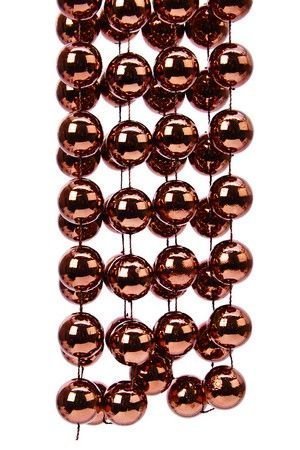 Ёлочные БУСЫ пластиковые ГИГАНТ, цвет: шоколадный, 20 мм, 2.7 м, Kaemingk (Decoris)