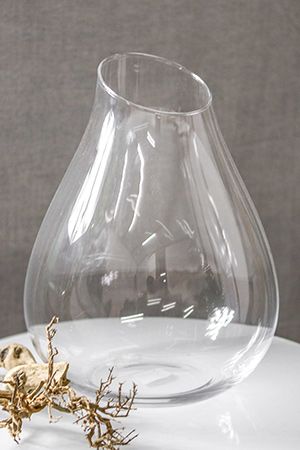 Стеклянная ваза АЖЕЛИ, прозрачная, 37 см, Edelman, Mica